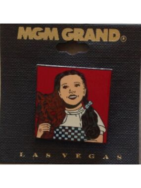 Wizard of Oz Dorothy metal pin brooch